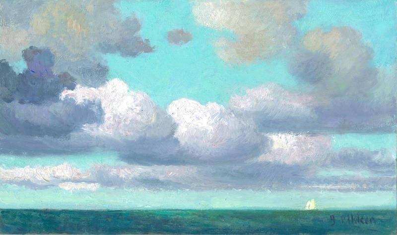 Cloudy sky above the Wad