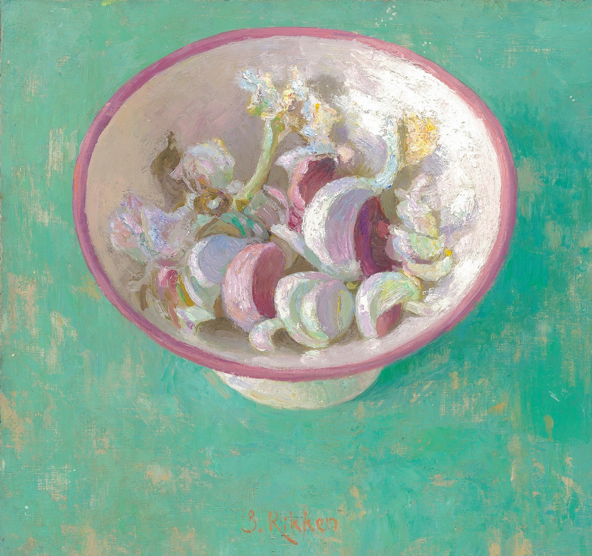 Kommetje met knoflook