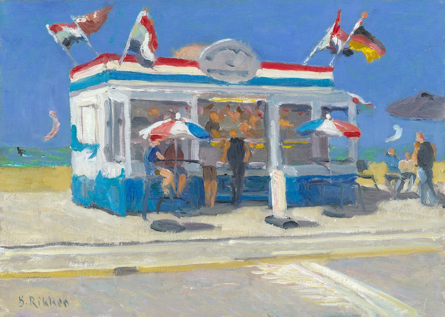 Haringkraam te Katwijk