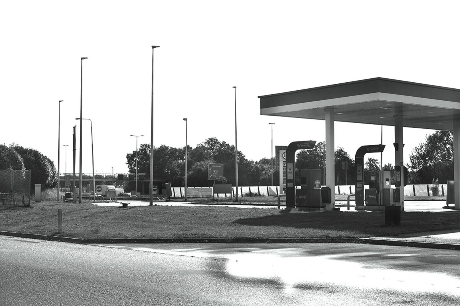 Tankstation Bosserhof aan de A2 bij Echt (L)