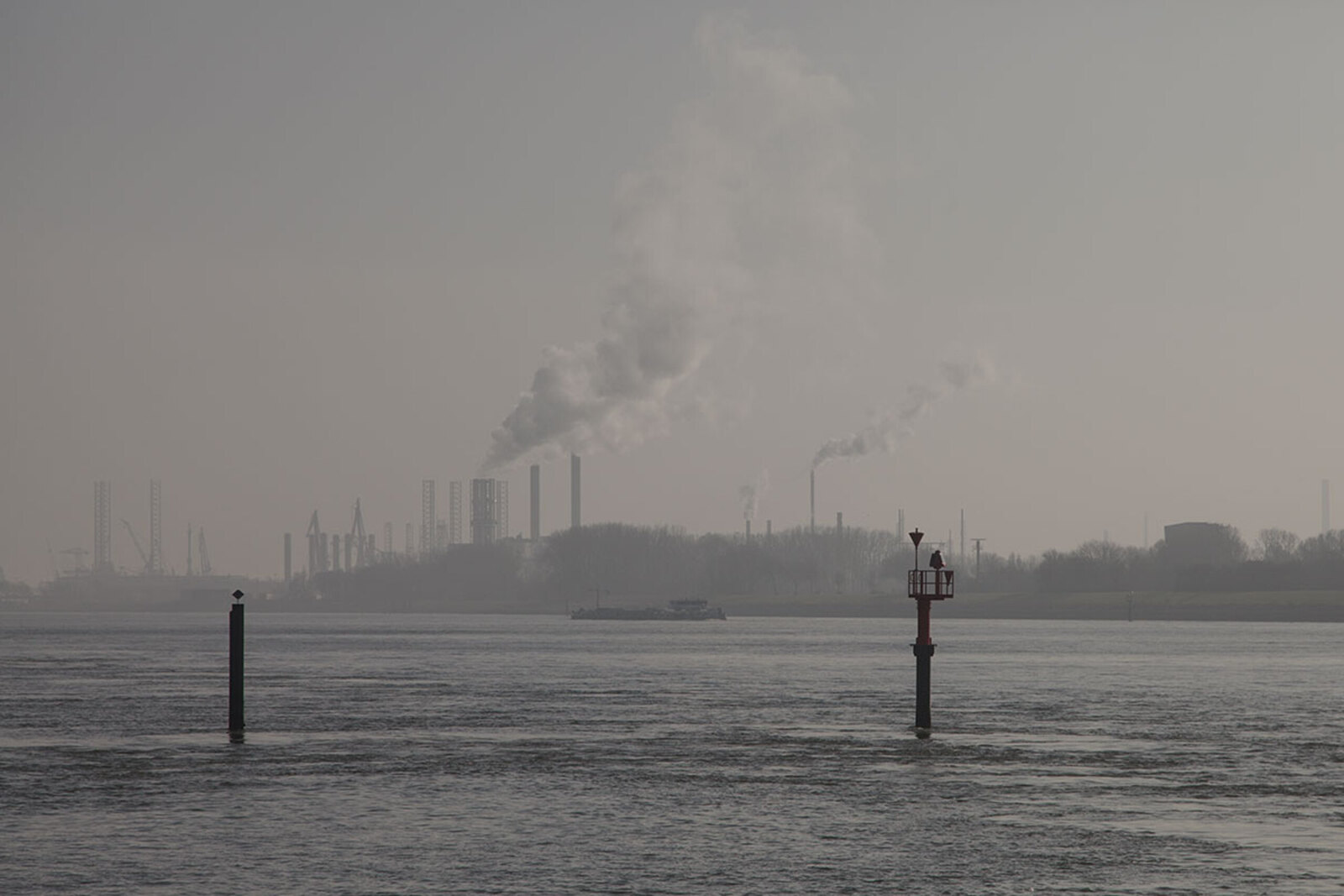 Nieuwe Waterweg bij Rozenburg