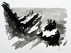 tekeningen met chinese inkt