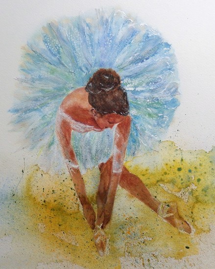 Ballerina in blue