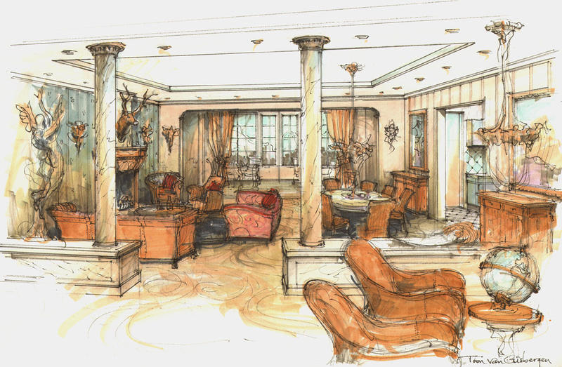 interieur klassieke woonkamer