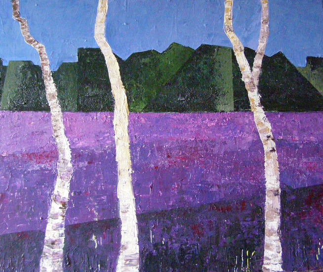 geabstraheerd heidelandschap