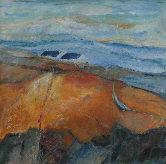 landschap met huisjes