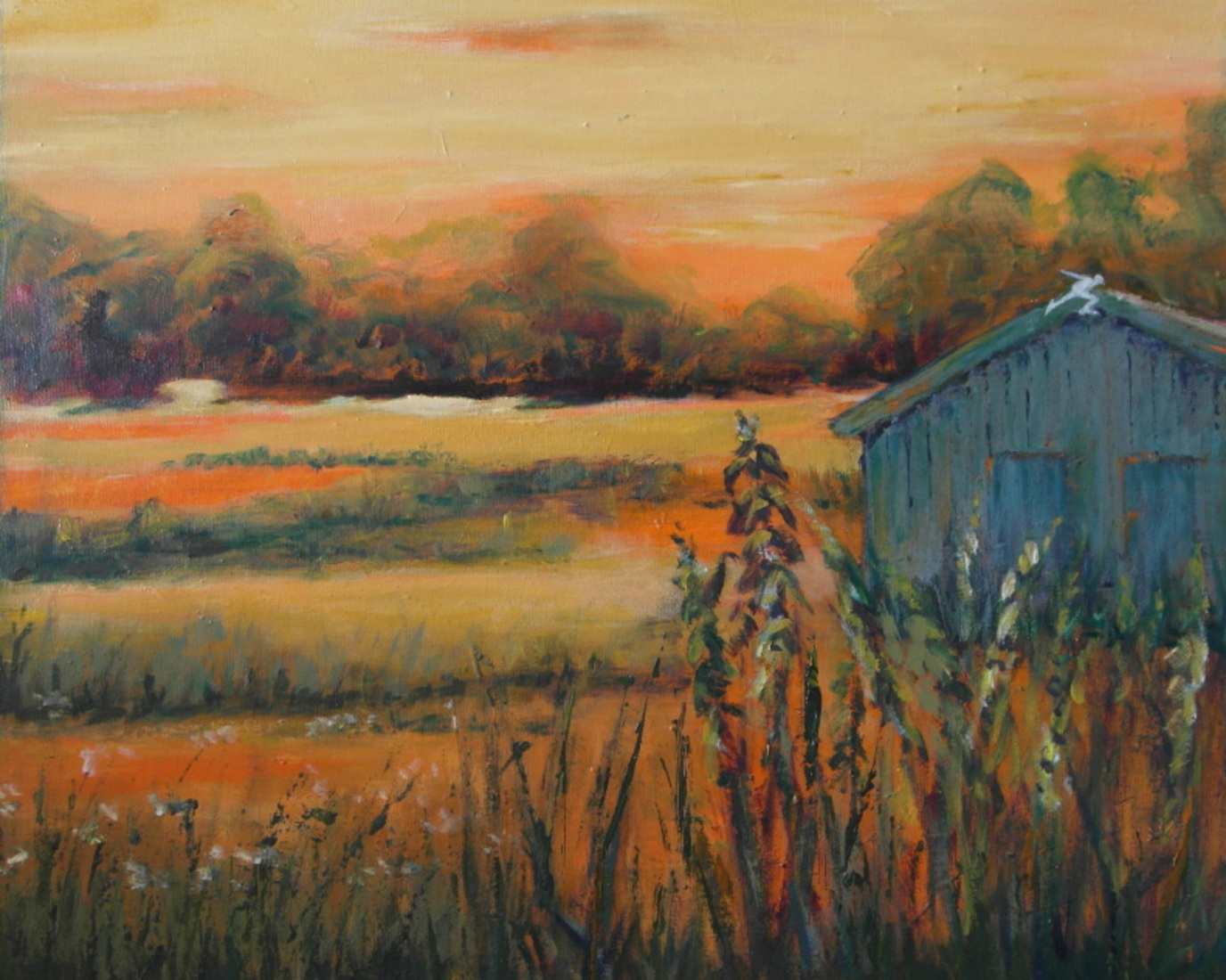 ijsbaan met schaatshok Bunnik in de zomer