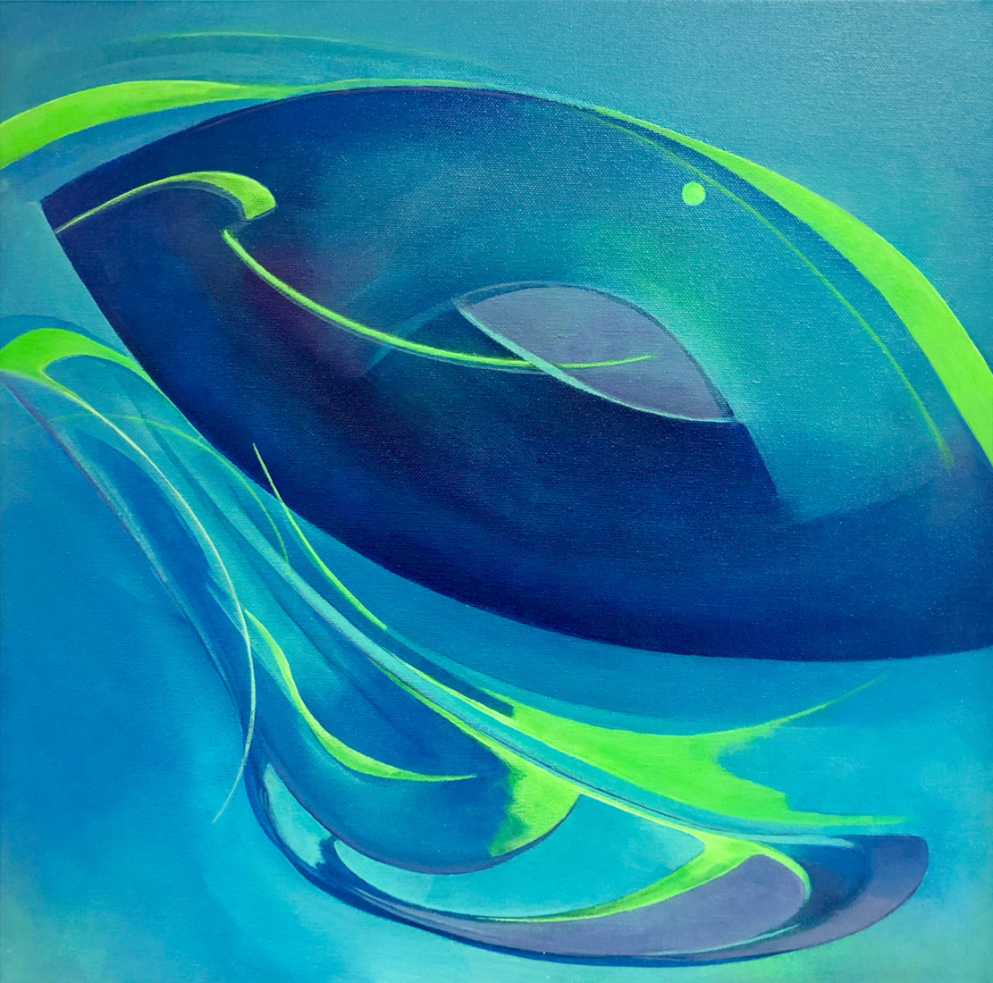 Organic flow with a dot - no. 2