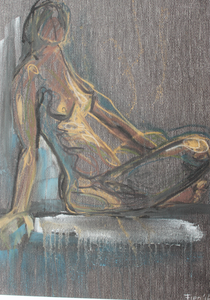 figuratieve pastel schetsen