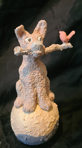  De vogeltjes  geven wat speelsheid aan het geheel en een grappige kleurencombinatie.