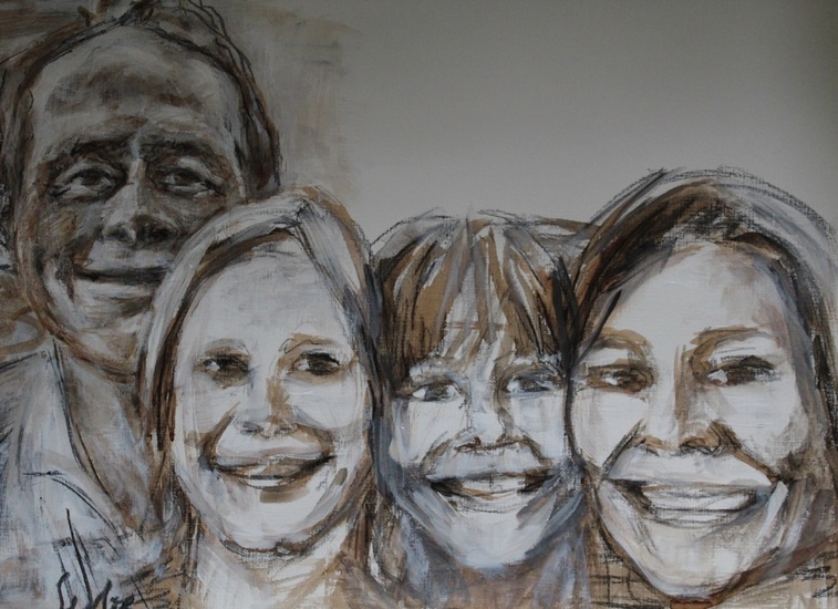 Portret familie Van den Berg