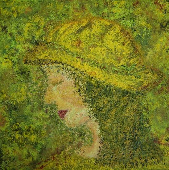 meisje met gele hoed