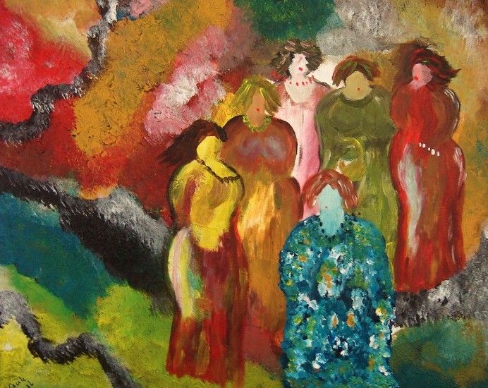 groepsfoto in de grot