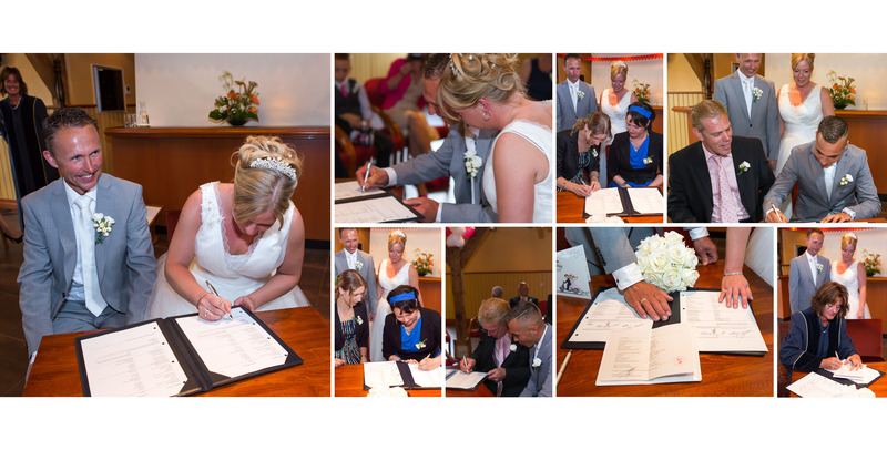 Tekenen van de trouwakte