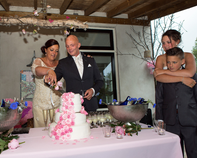 Heerlijke bruidstaart