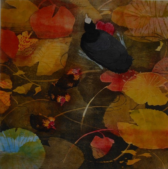 In de vijver van het Haags gemeentemuseum