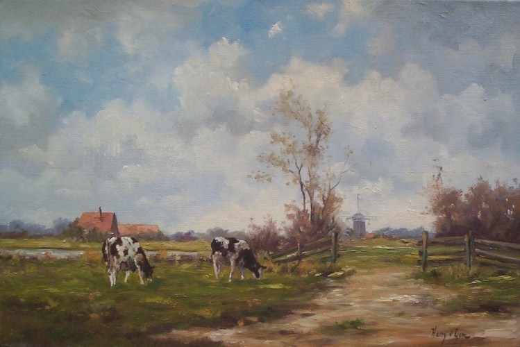 polderlandschap met vee - 0408