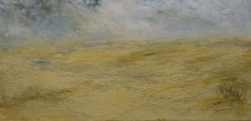 Verlaten strandweer, waddenstrandbeleving