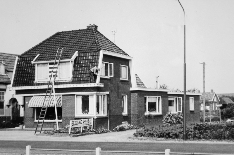 Hoofdweg 78 bloemenhuis Flora Noordhof ca 1965