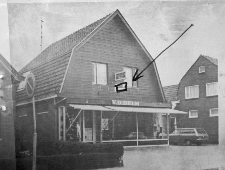 Oudeweg 32 schoenenzaak F. van der Helm 1976