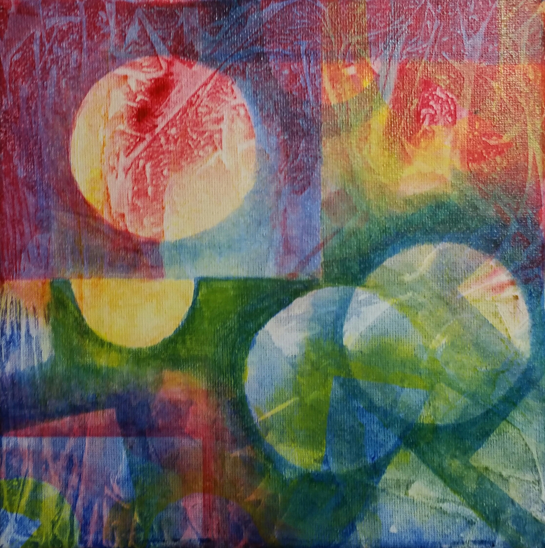 Geometrische kleurexplosie