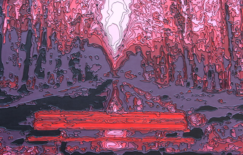 Bank met uitzicht op morgen