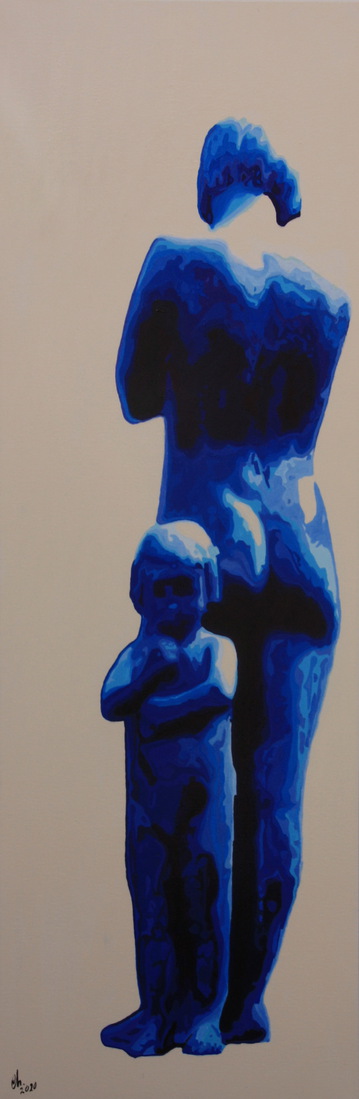 Straat Beelden (Moeder en Dochter)