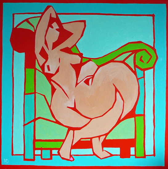 Female nude reclining