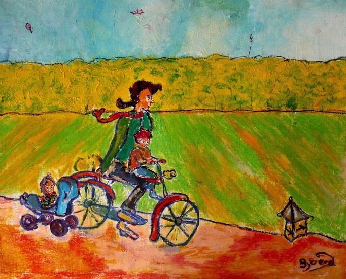 Ondertussen op de fiets 