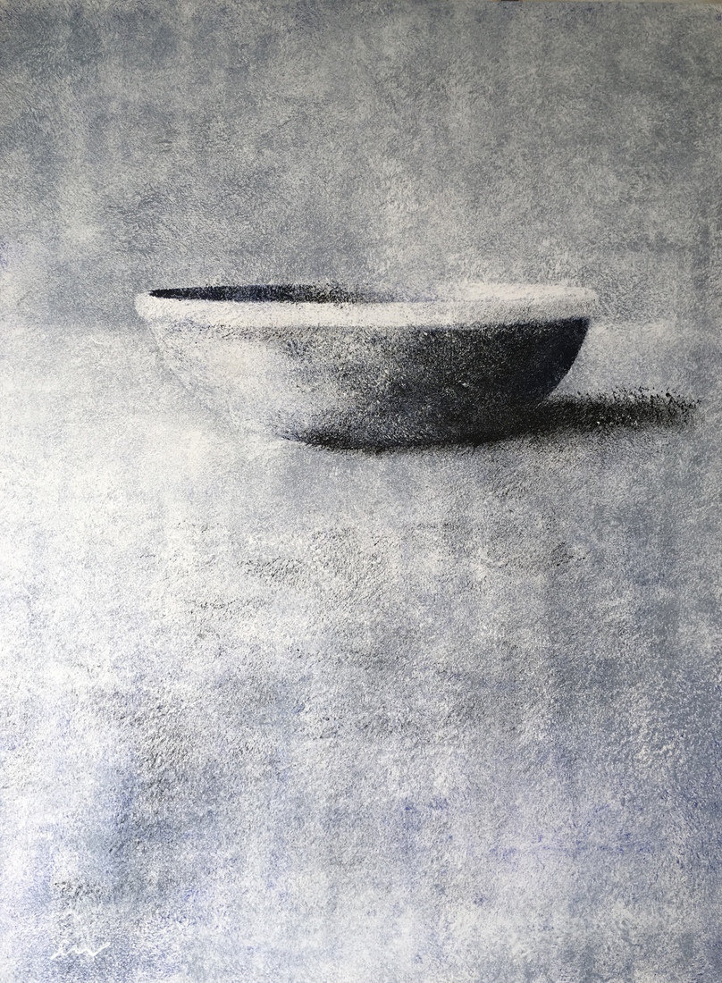 schaal met witte band