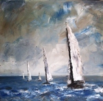 Zeilen Wind, Lucht en Water. Adem en ruimte. Schuin aan de wind en voor de wind.