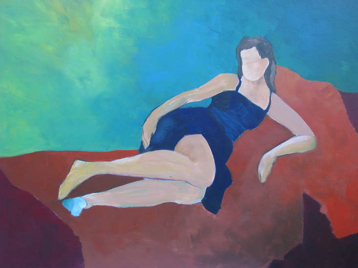 Girl in blue dress (unfinished)