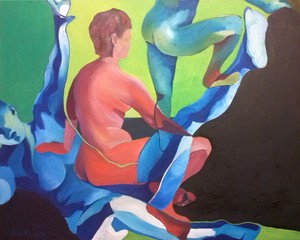 Een serie van werken 80 x 100 cm