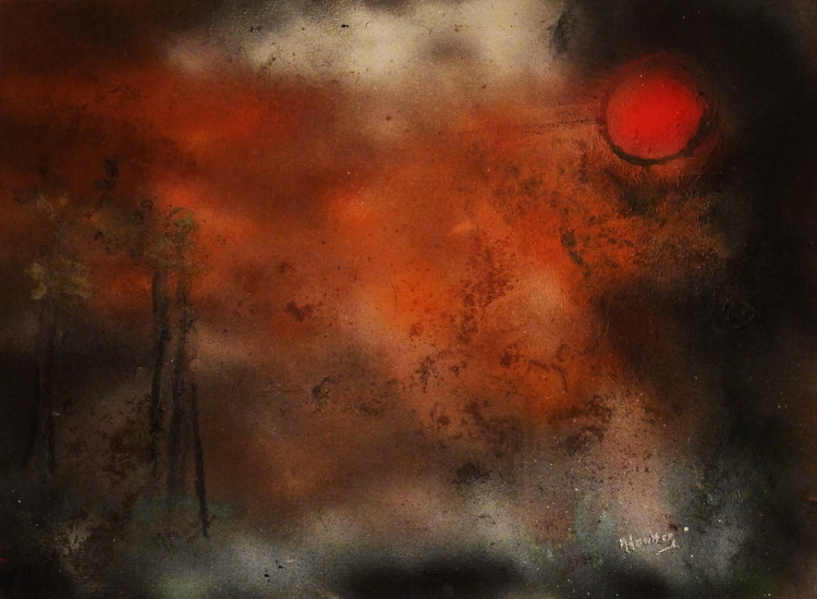 De zon verwarmt de bomen