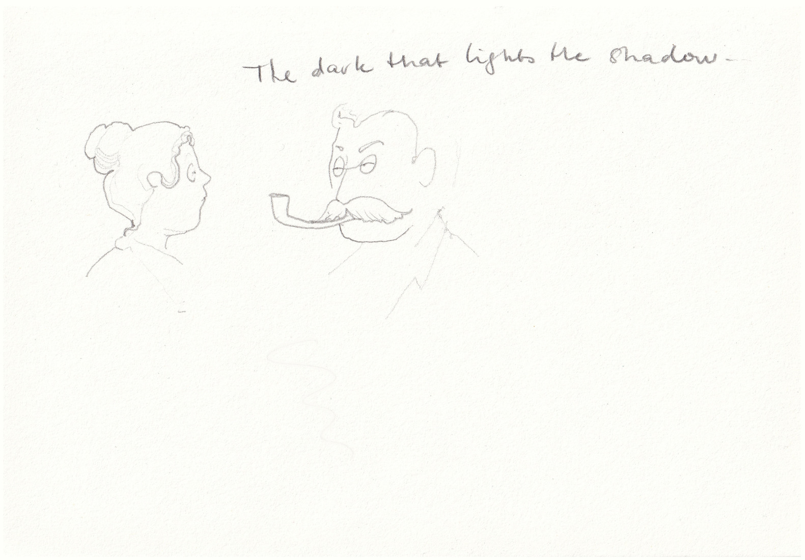 The dark that lights the shadow..