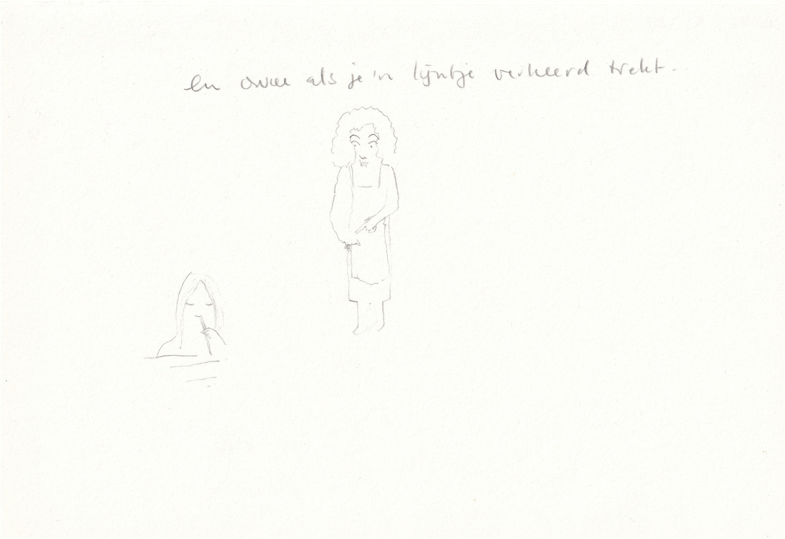 En owee als je'n lijntje verkeerd trekt..