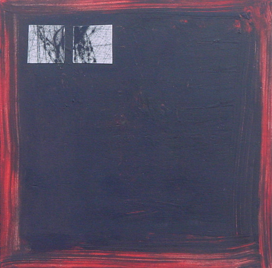 Abstract 6. Zwart - rood.