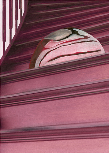 Corridor stairs sun dawn