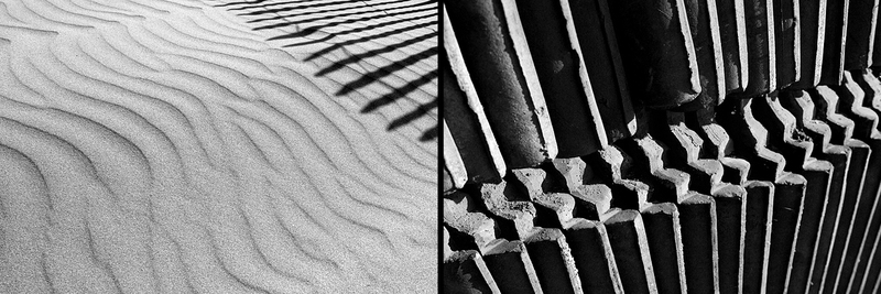 Beach fence and roof tiles