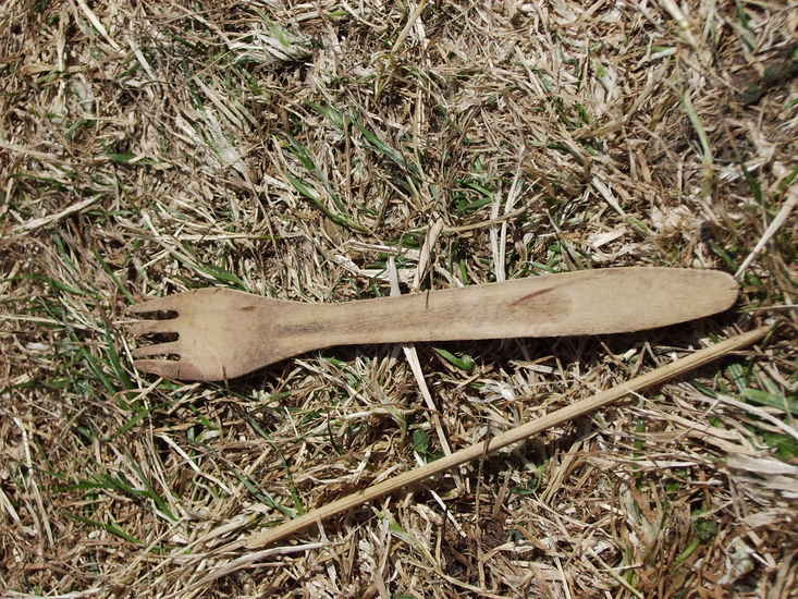 houten vorkje