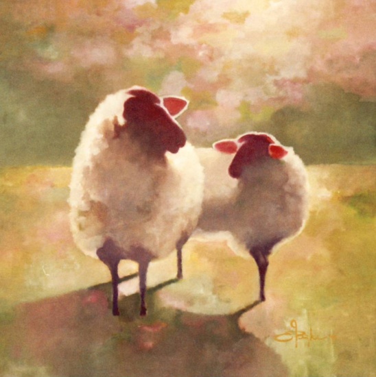 Schapen met roze oortjes