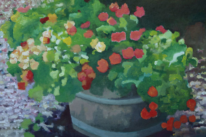 Oost-Indische kers in wijnton