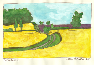 Landschappen waar ik doorheen reed.