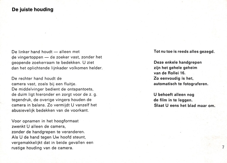 Rollei 16 in de practijk