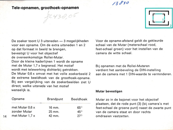 Rollei 16 in de practijk
