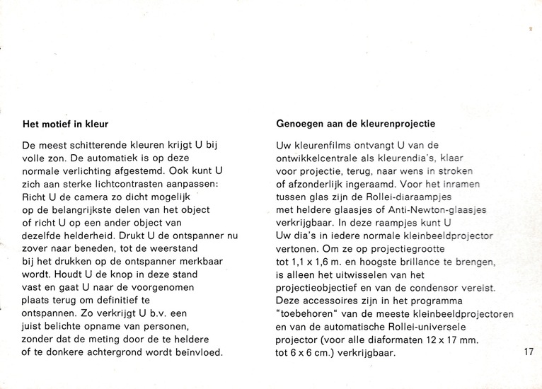 Rollei 16 in de practijk