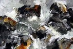 Het prachtige kleurenpalet in de landschappen van IJsland waren de basis van deze IJslandschappelijke abstracten