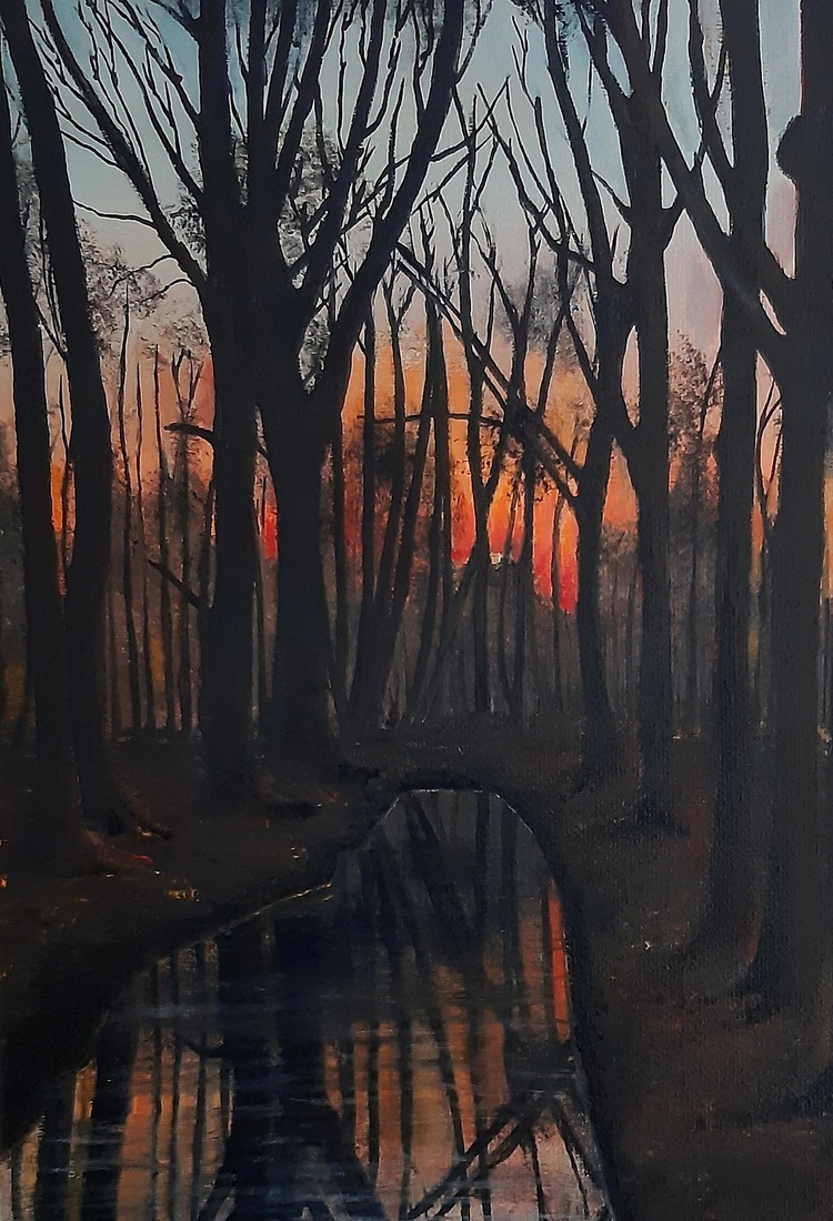 Zonsondergang in Hummelo