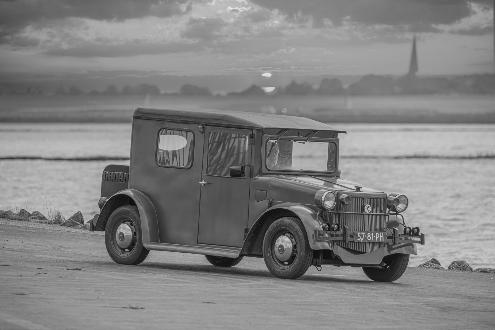 Old Car - Black & White
