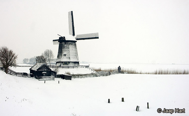 Molen in de Sneeuw